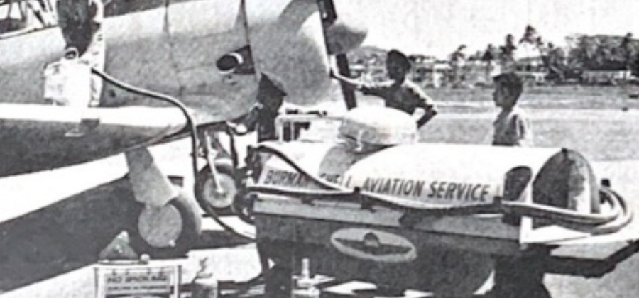 Refueled by Burmah-Shell Aviation Service