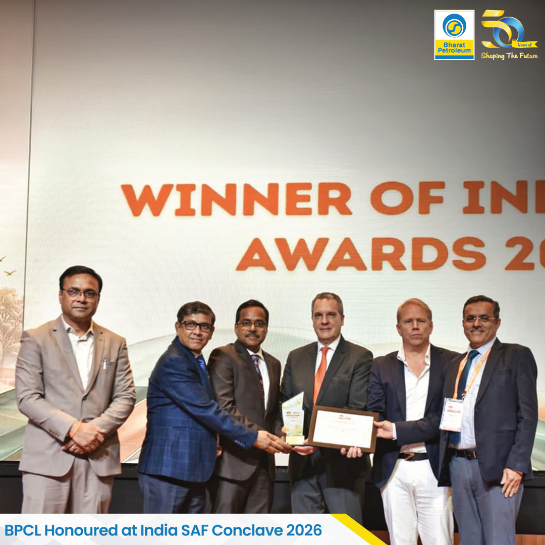 BPCL Wins Excellence Award for SAF Market Activation and Offtake Leadership at India SAF Awards 2026