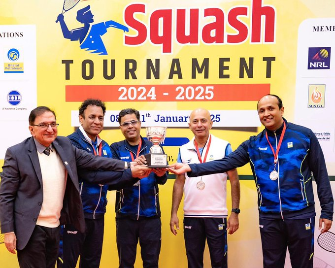 BPCL Shines at PSPB Inter-Unit Squash Tournament with Record-Breaking Medal Tally!