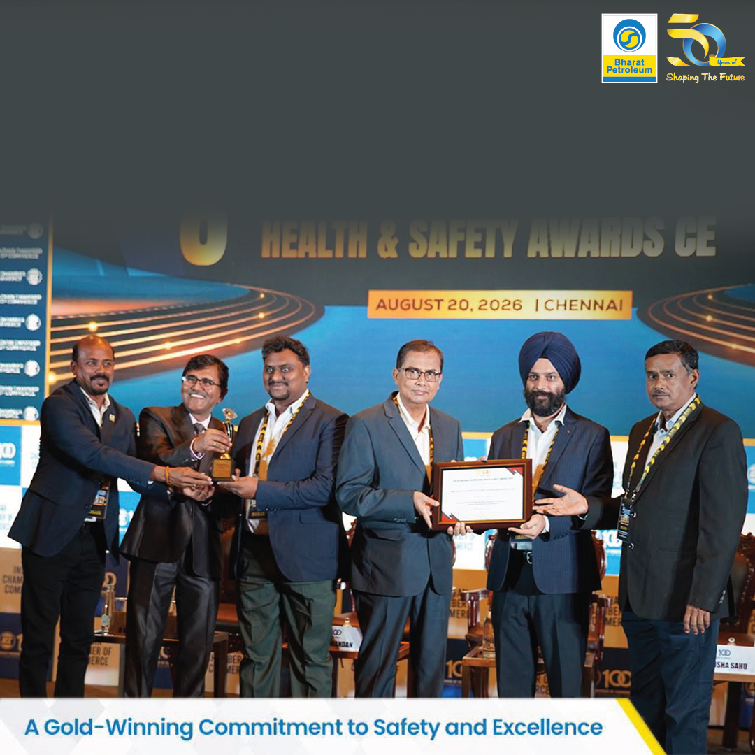 BPCL QA Marketing Department Wins Gold at 8th ICC National OHS Awards 2026
