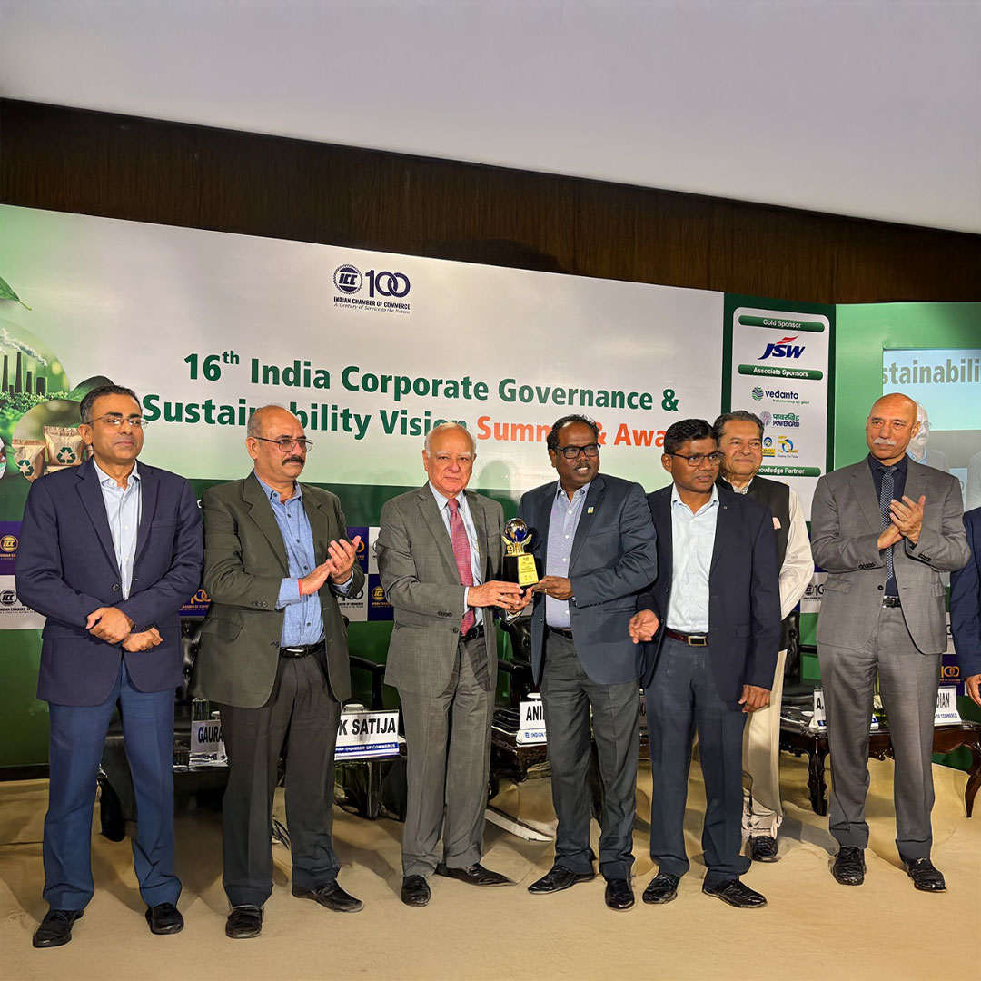 BPCL honoured at the Corporate Governance and Sustainability Vision Awards 2026, organised by the Indian Chamber of Commerce.