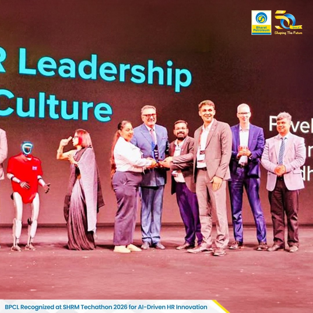 BPCL’s HR Analytics & Innovation Team (AI) announced as Grand Champion at SHRM Techathon 2026
