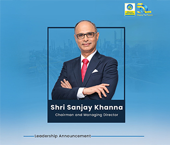 Shri Sanjay Khanna takes charge as Chairman and Managing Director