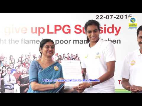 Padmasri PV Sindhu  joins the  Give it Up  Campaign in Hyderabad_Youtube_thumb