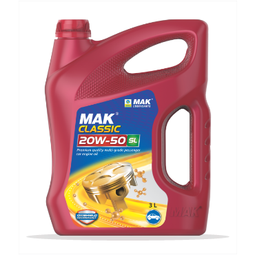 MAK Classic 20W-50 - Premium Engine Oil for Petrol & CNG Passenger Cars