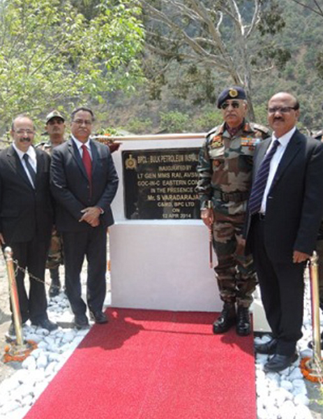 Army Fuel Supply Depot at Dahung (Arunachal Pradesh)