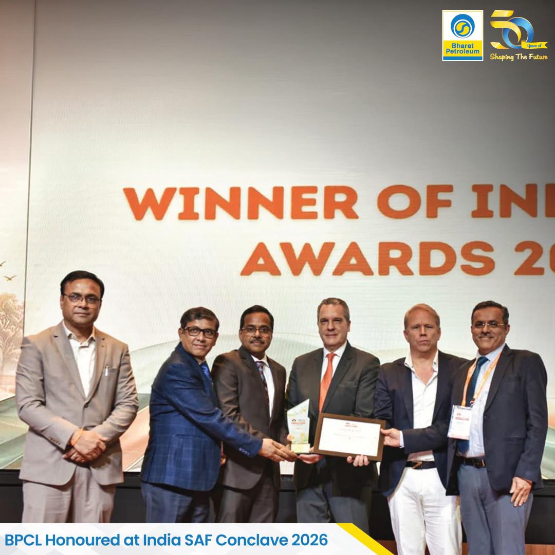 BPCL Wins Excellence Award for SAF Market Activation and Offtake Leadership at India SAF Awards 2026