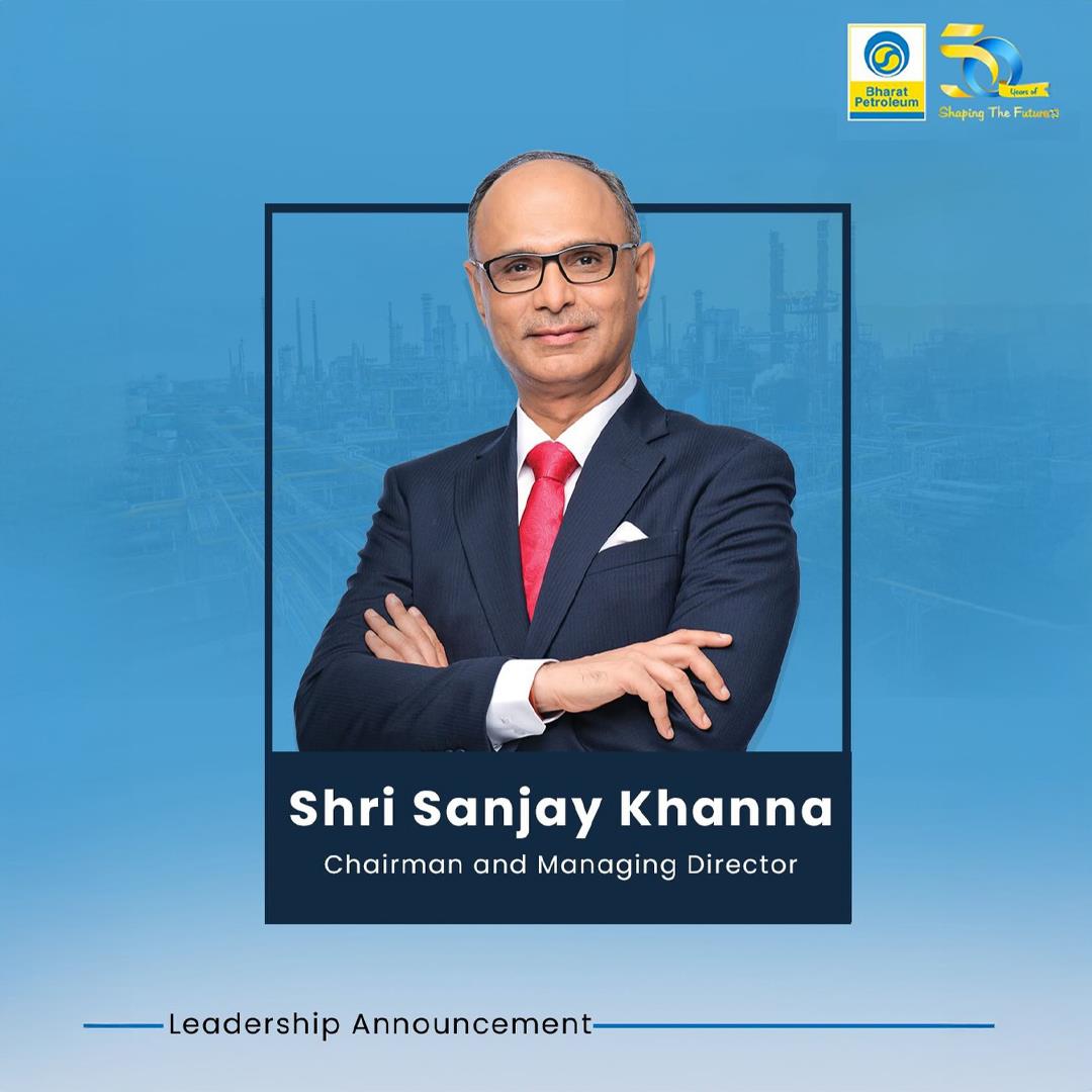 Shri Sanjay Khanna takes charge as Chairman and Managing Director