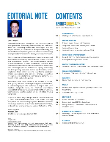 BPCL Sports Drive magazine page 2 preview