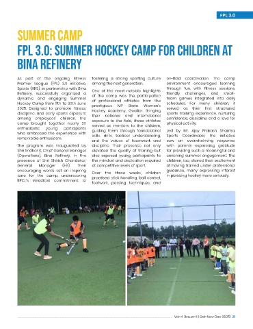 BPCL Sports Drive magazine page 21 preview