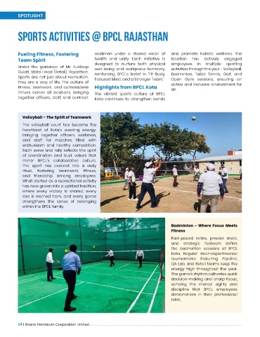BPCL Sports Drive magazine page 24 preview