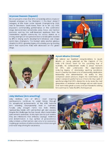BPCL Sports Drive magazine page 28 preview